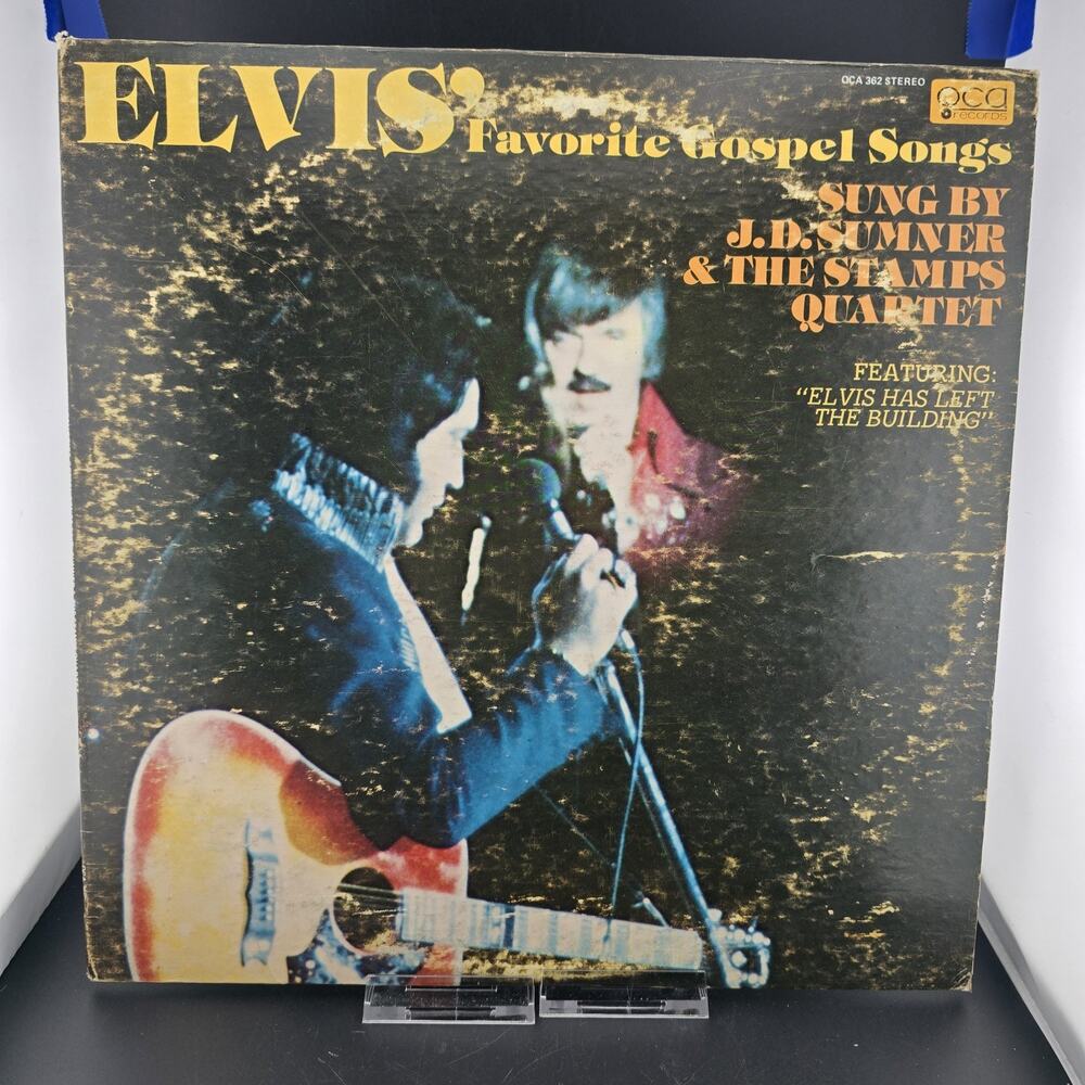 J.D. Sumner & The Stamps Quartet Elvis' Favorite Gospel Songs Vinyl LP QCA 362 1